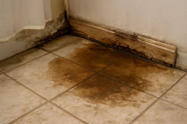 Shower Pan Leak Water Removal