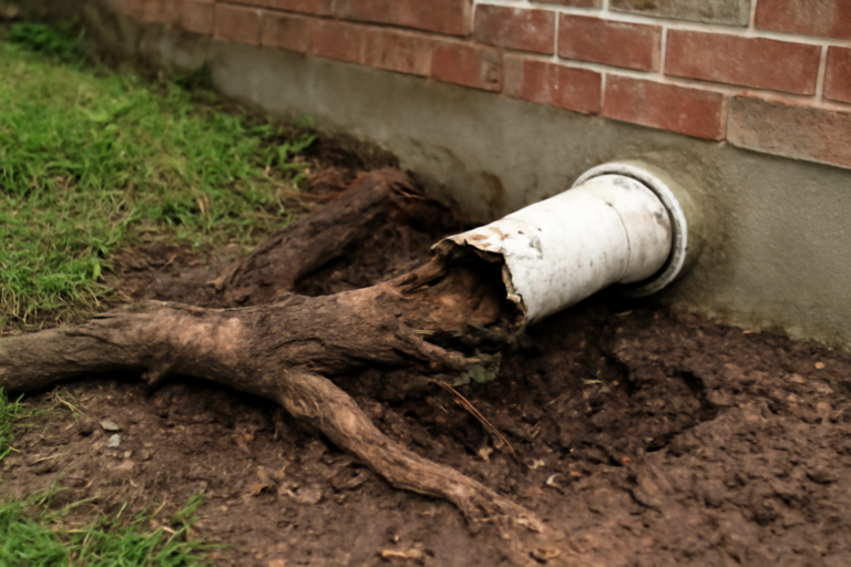 Tree Root Pipe Damage Water Removal